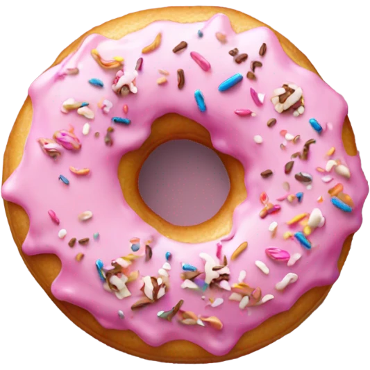 Donut eating a donut emoji