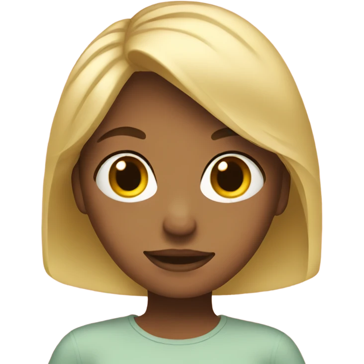 A girl with blonde hair emoji
