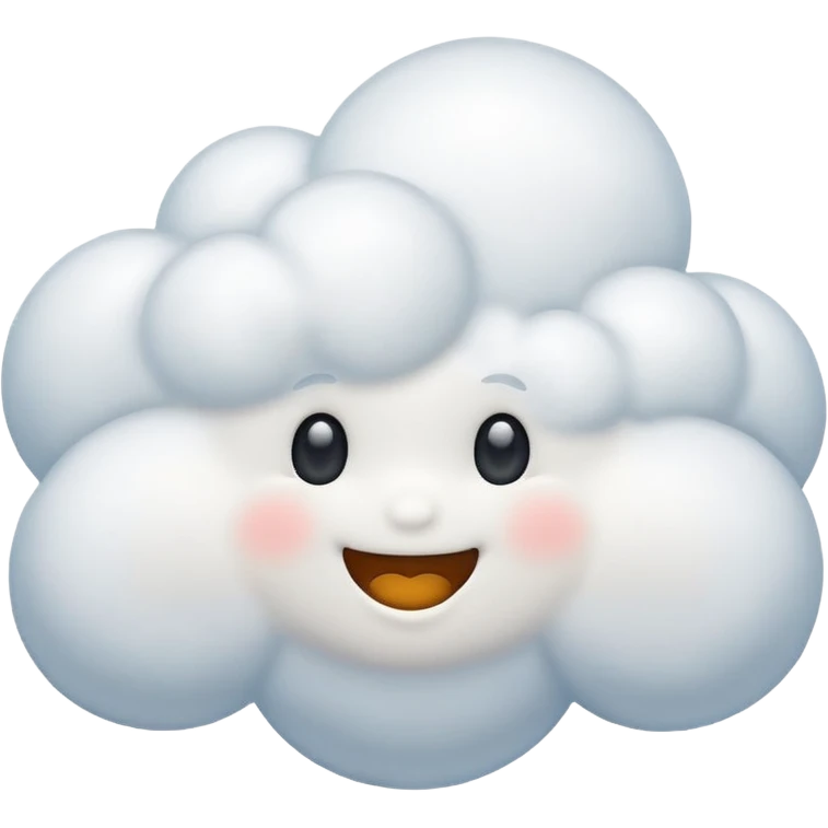 Cute cloud  emoji