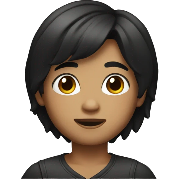 memoji boy black hair emoji