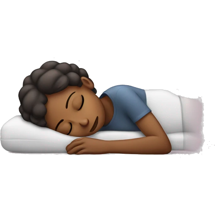 Tired laying woman emoji