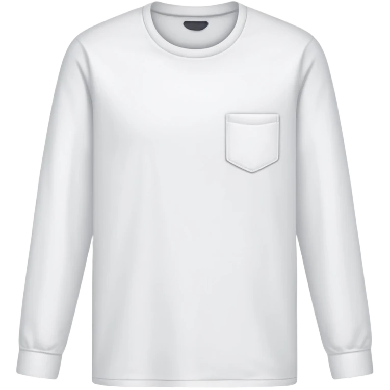 White Long sleeve no just the long sleeve no guy no emoji as well just a plain white long sleeve  emoji