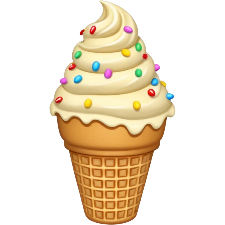 Ice Cream Vanilla Cone with Sprinkles


 emoji