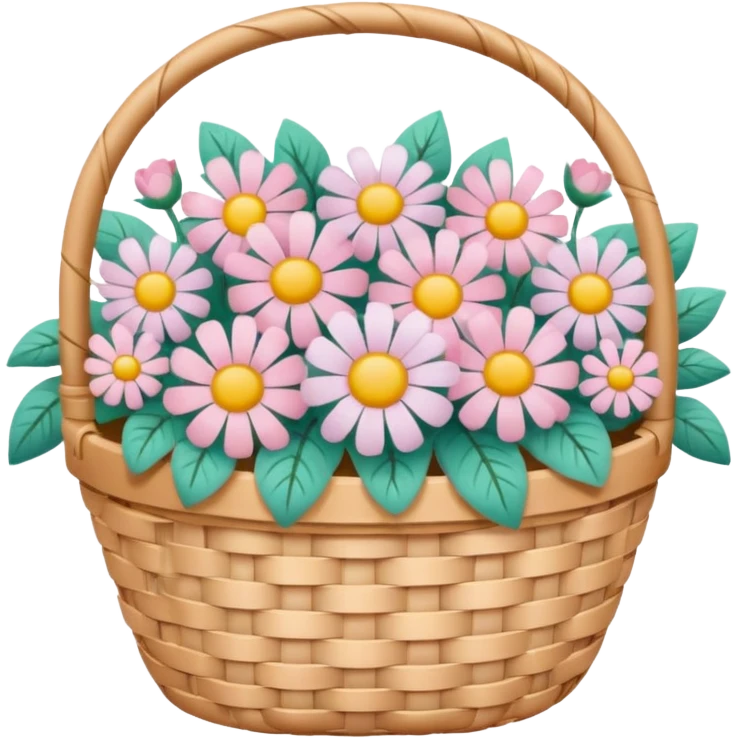 Romantic pastel basket  emoji