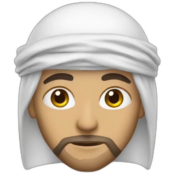 Arab muslim warrior face emoji