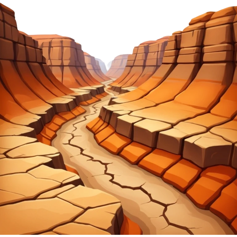 Canyon with no water in it  emoji