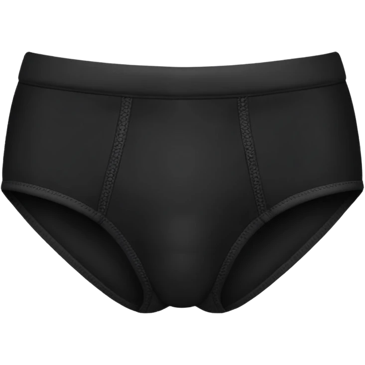 black underwear ONLY emoji