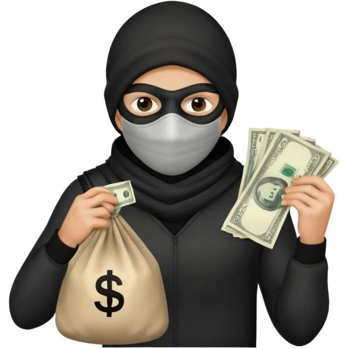 Thief,Knave. Half body emoji