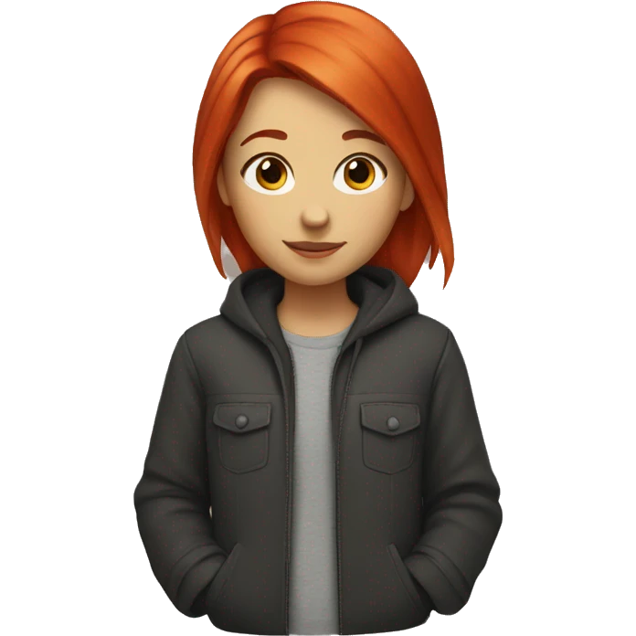 Girl with red hair emoji