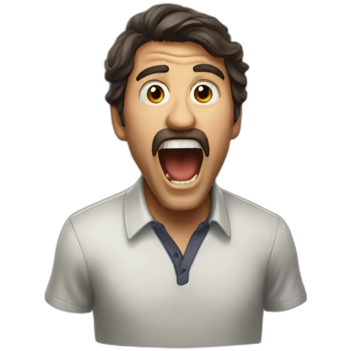 Javier Milei shouting emoji