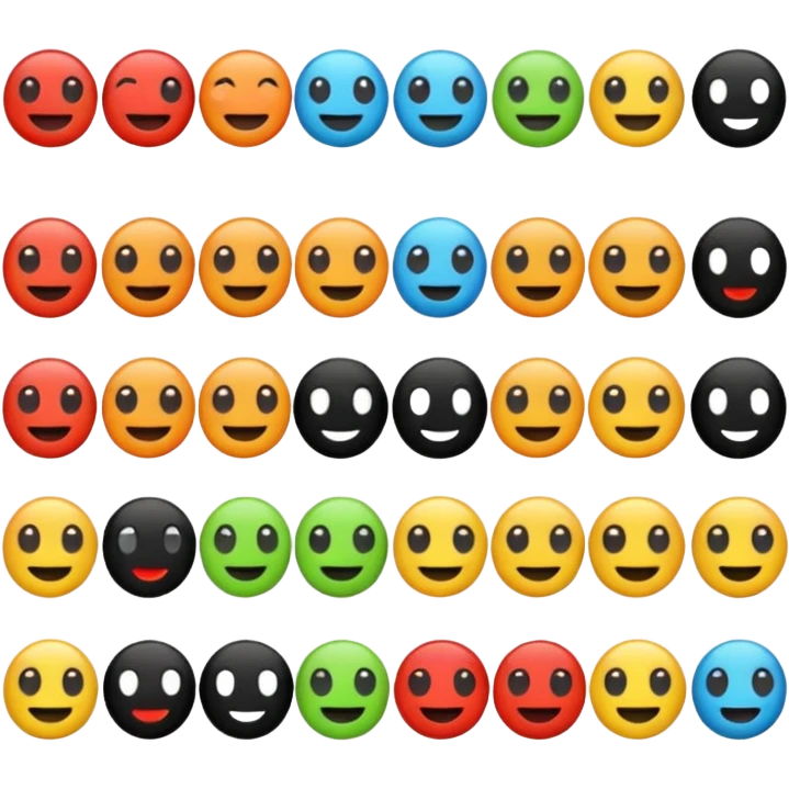 Emogis color negro emoji