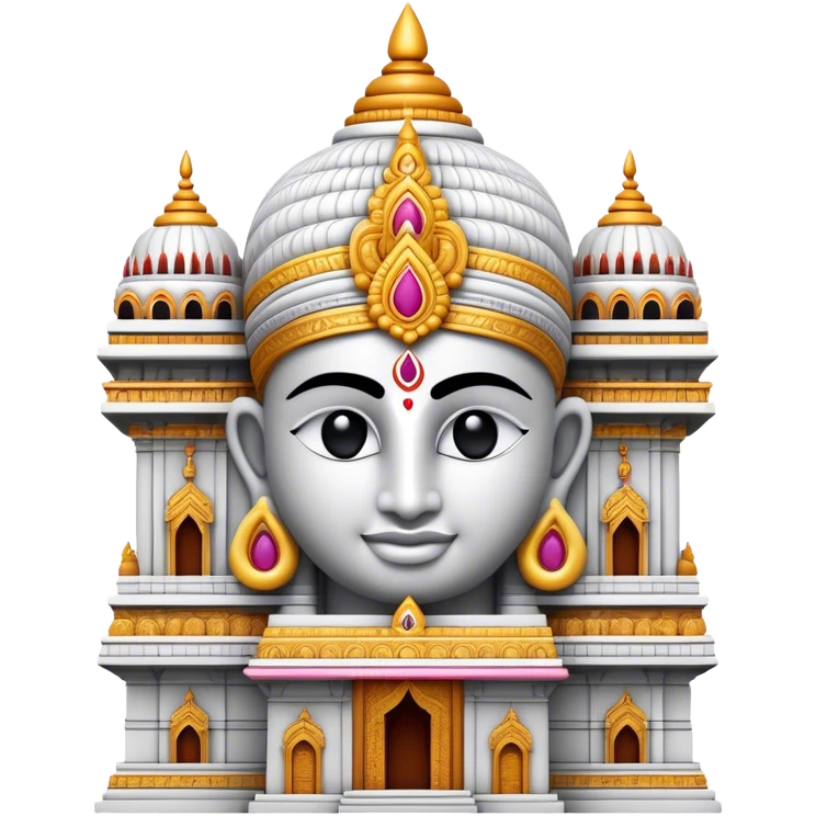 Cinematic Realistic Tirupati Balaji Temple Landmark Emoji, depicted with intricate carvings and spiritual aura rendered with lifelike detail and radiant, divine lighting. emoji