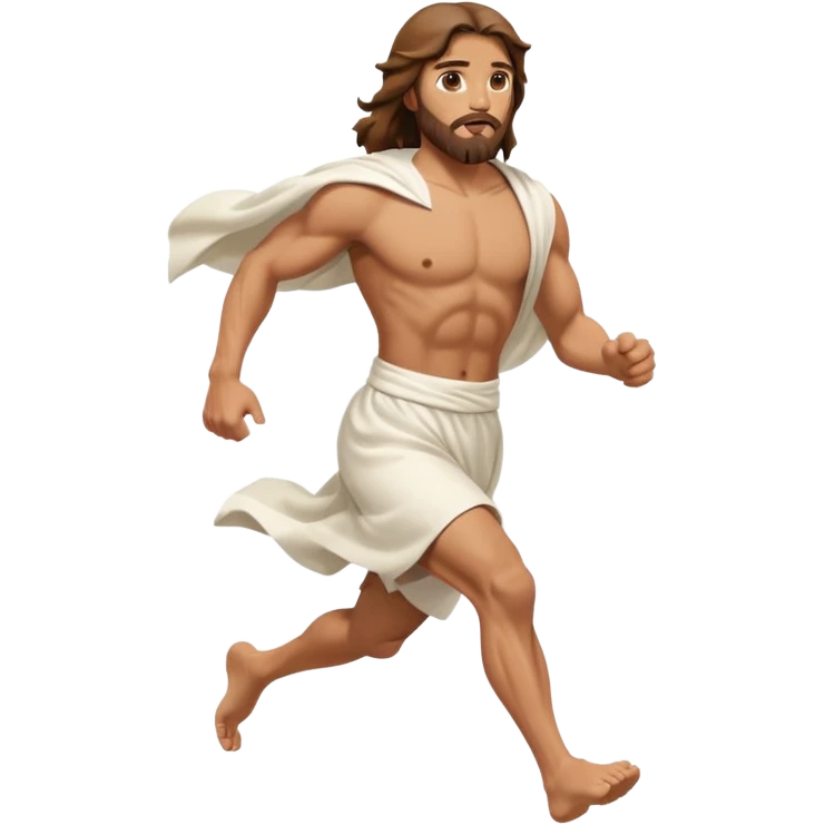 Running Jesus emoji