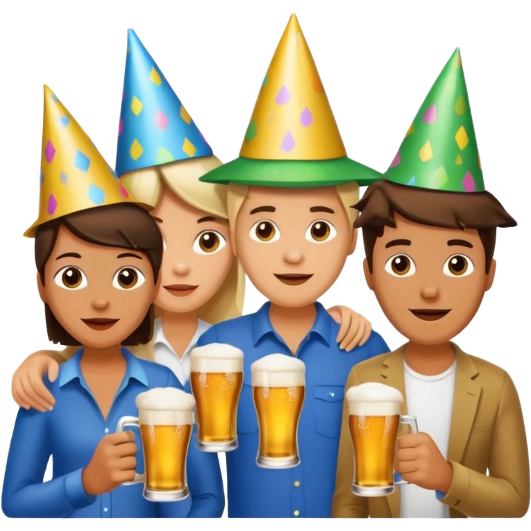 bola de discoteca bebiendo cerveza con amigos emoji