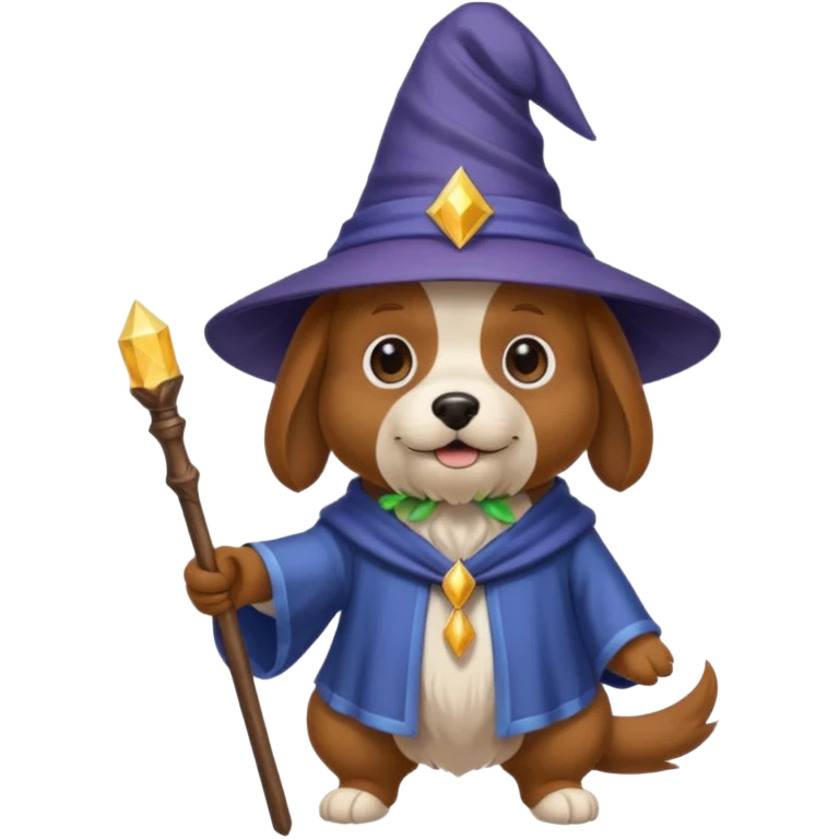 Dog wizard emoji