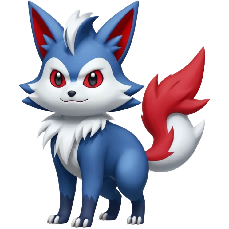 Meowstic-Zoroark-Zangoose-Fakémon-hybrid-creature (full body)  emoji