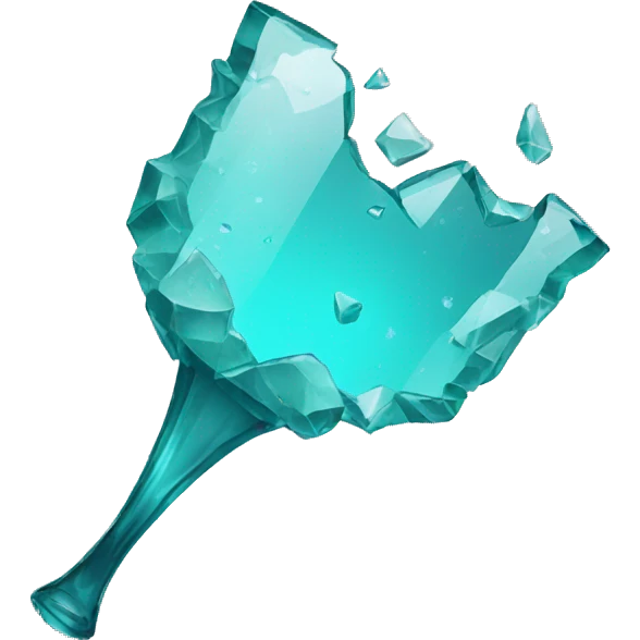 big broken glass emoji