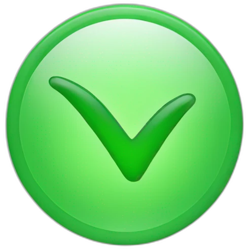 green check mark icon emoji