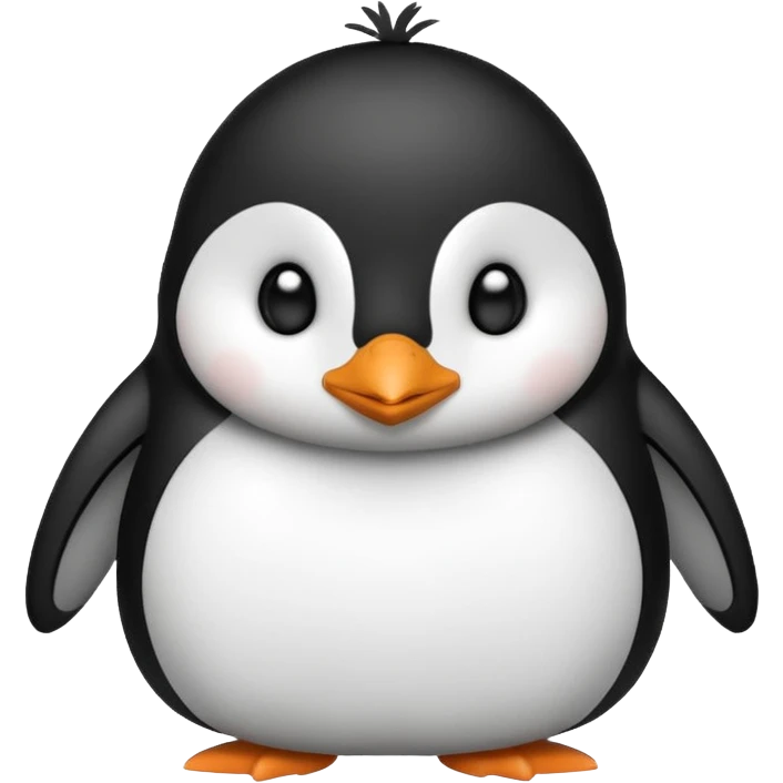 cartoon penguin, cute emoji