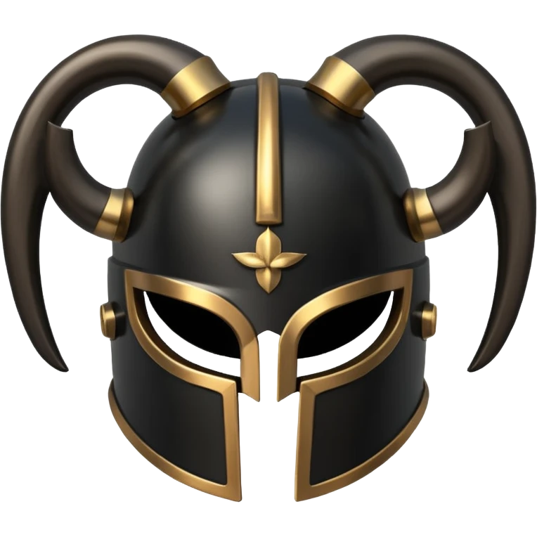 greek black horn helmet emoji