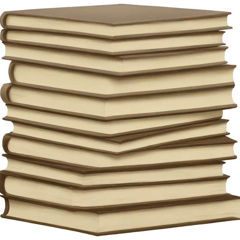 neutral book stack  emoji