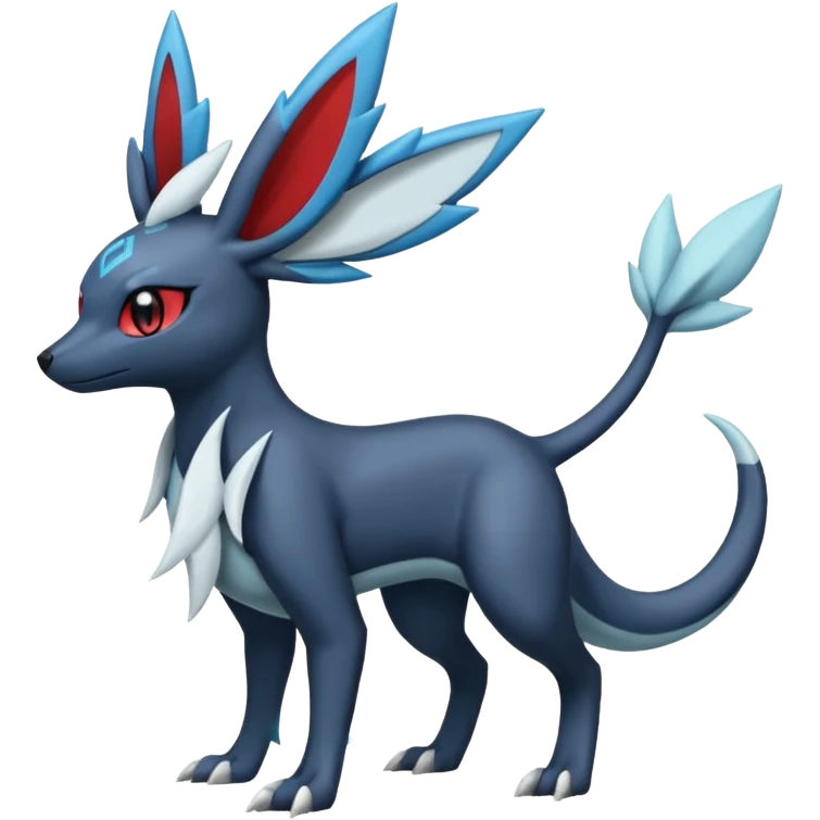 Salamence-Amaura-Umbreon-Silvally-fusion (full body) emoji