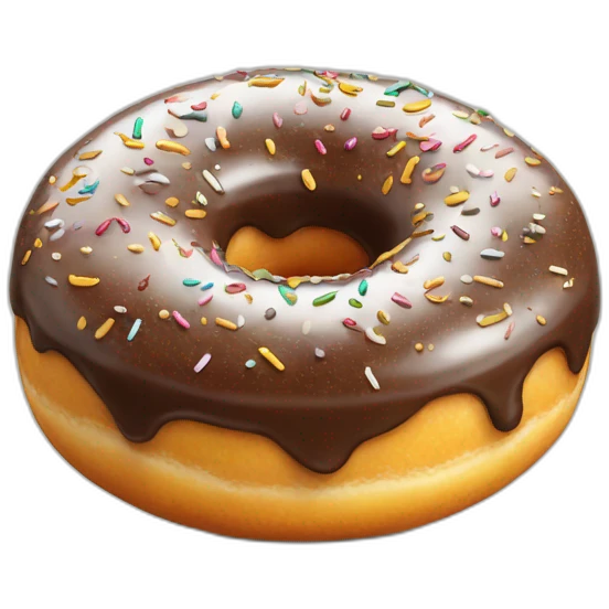 Donuts qui regarde un téléphone  emoji