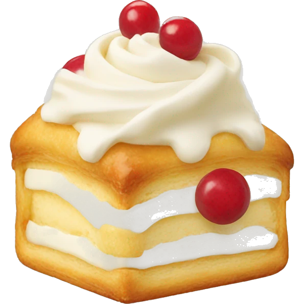 cream pastry emoji