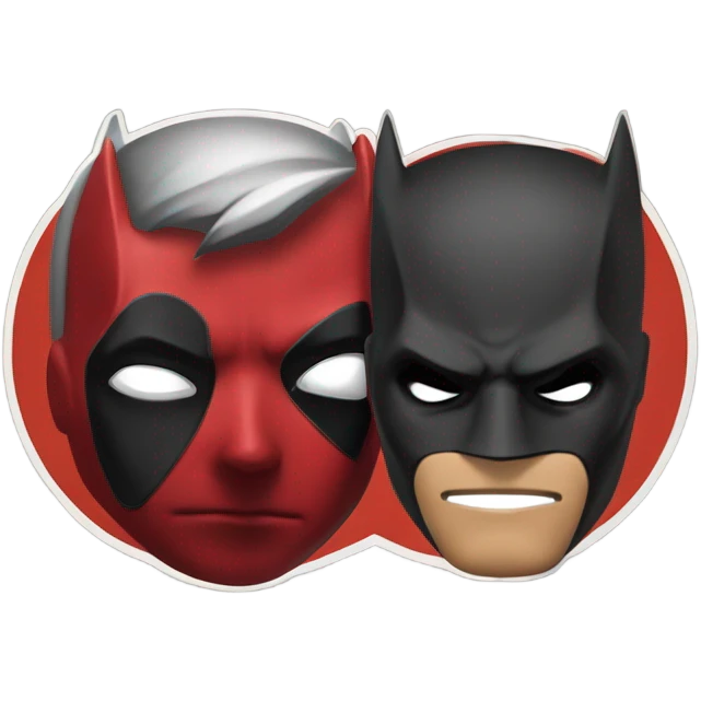 Batman Deadpool dresh emoji