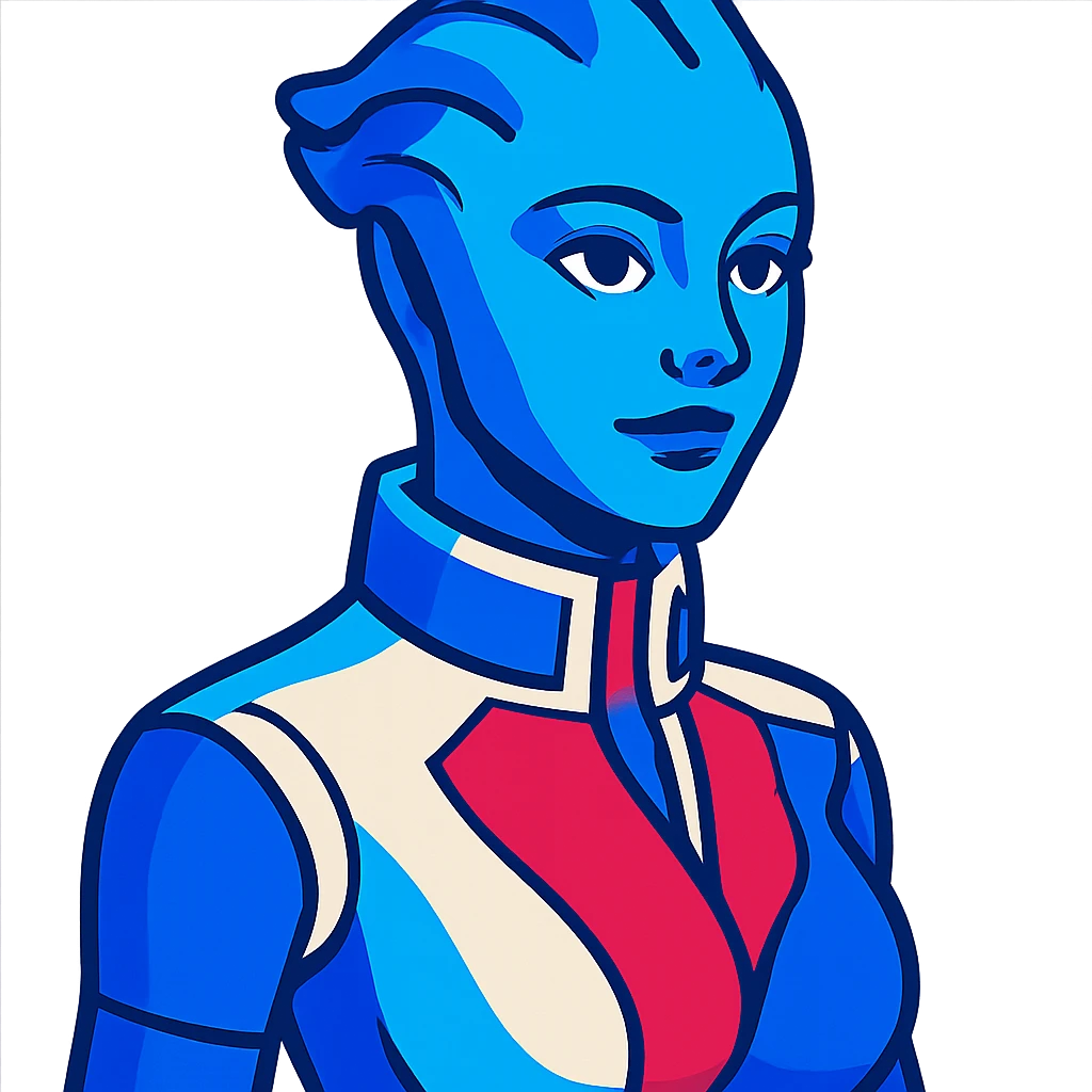 Liara T'Soni from Mass Effect emoji