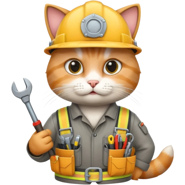 Cat engineer  emoji
