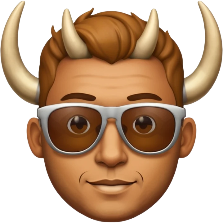 man with horns and sunglasses emoji