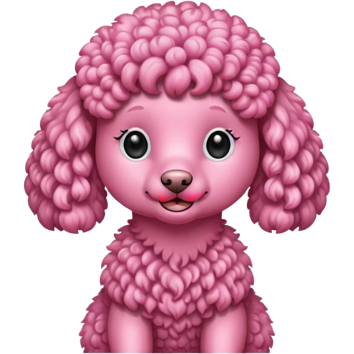 Pink poodle emoji