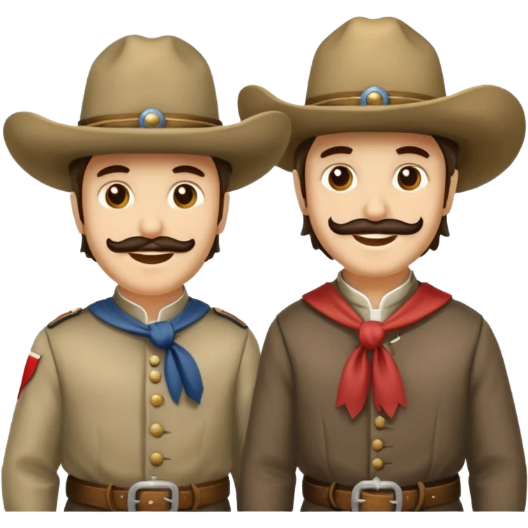 historical painting of Texans celebrating at the alamo emoji