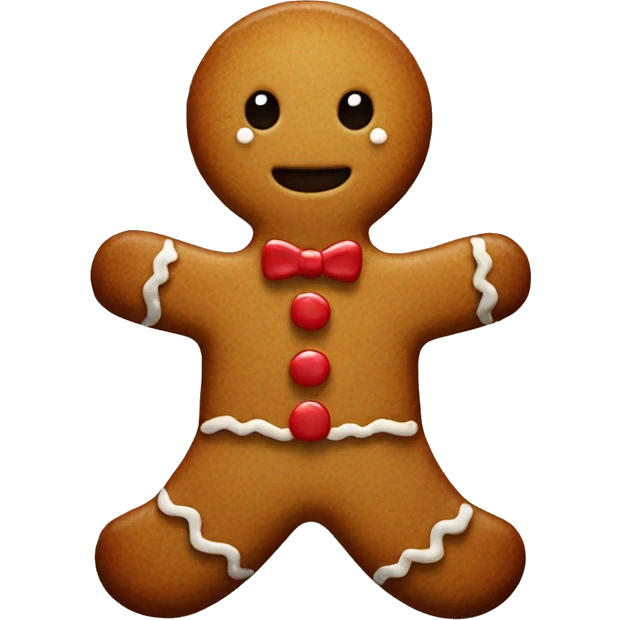 Gingerbread man emoji