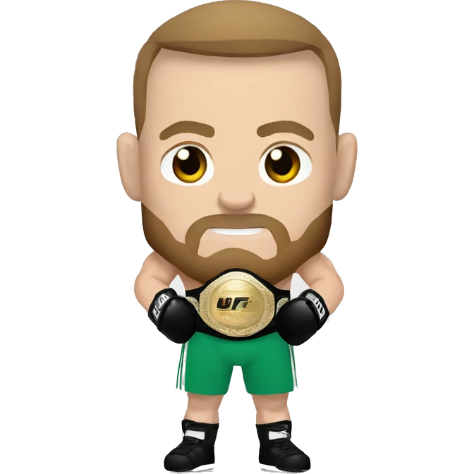 Conor McGregor with UFC belt emoji