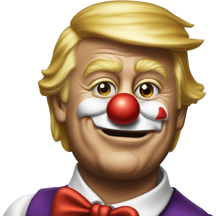 Donald trump as clown emoji