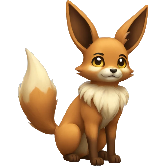 Eevee-Fox full body emoji