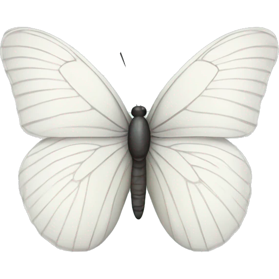 White butterfly  emoji
