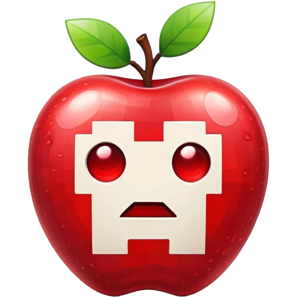 Minecraft apple emoji