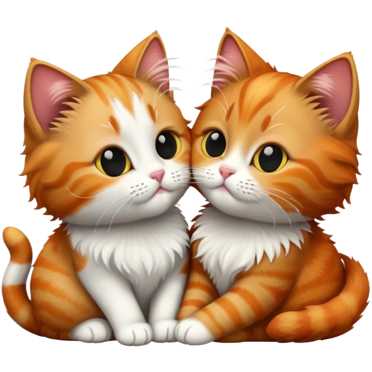 two cats kissing  emoji