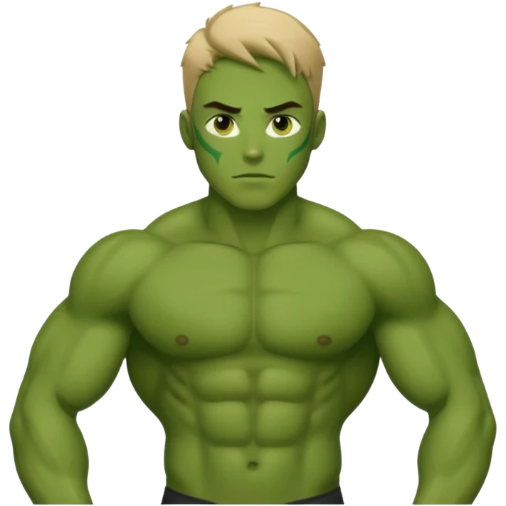 Strong Hulk emoji style sigma boy emoji