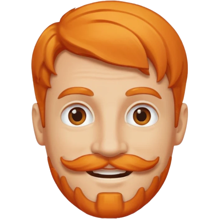 orange-haired mustache man emoji