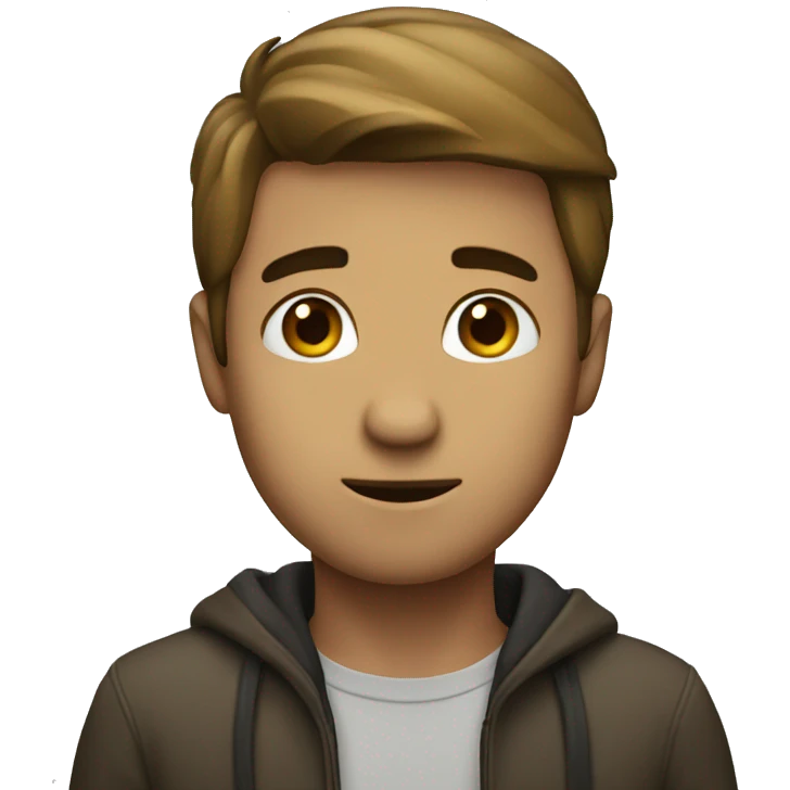 Shy man emoji