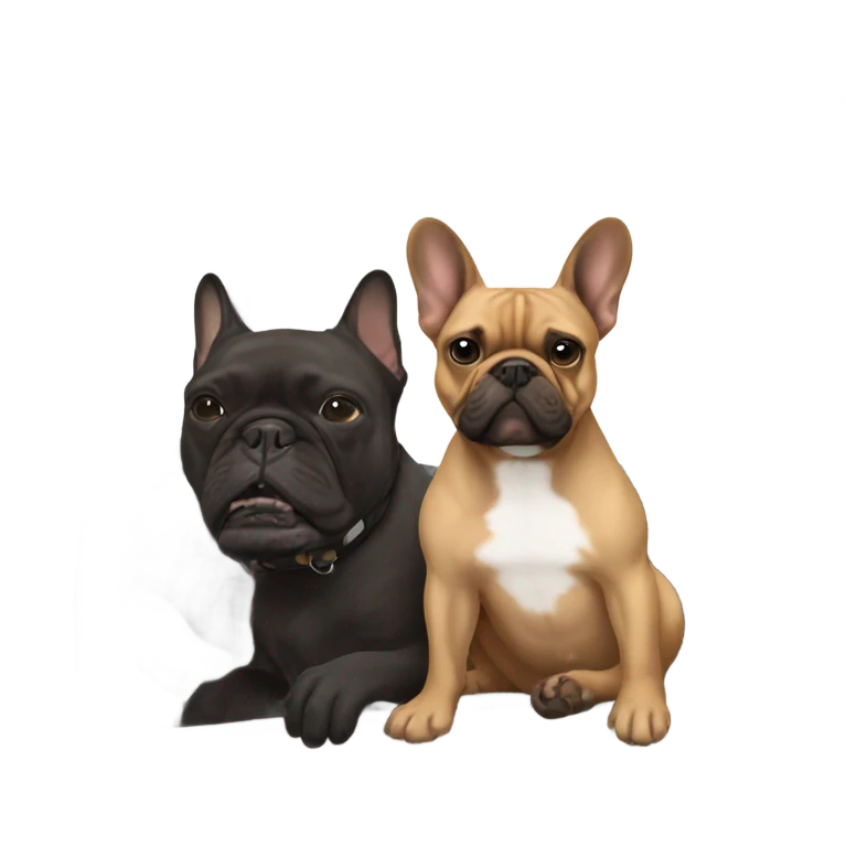 Black G wagon with brown french bulldog emoji