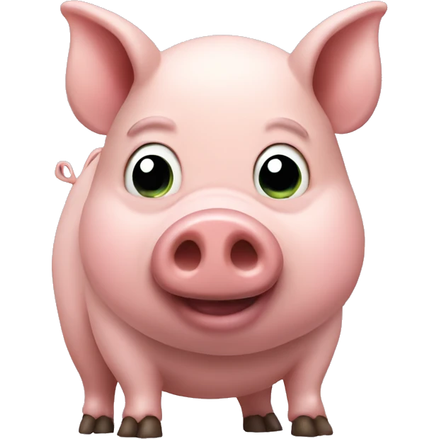 Pig holding poo emoji