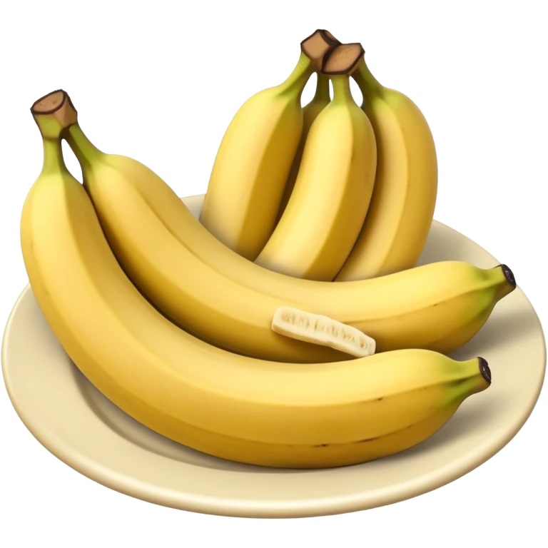 Panquecas em um prato redondo com rodelas de banana emoji