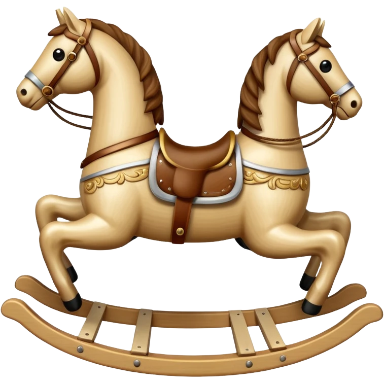 beige Rocking Horse emoji