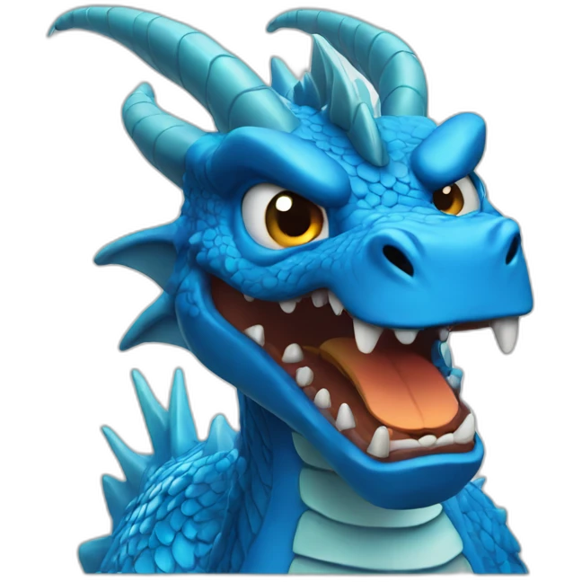 Angry Blue Dragon emoji