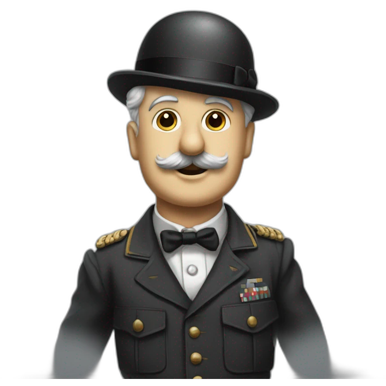 Charlie Chaplin wearing Ww2 suit emoji